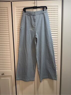 House of Harlow 1960 Embellished Rhinestoned Light Blue Denim Size 8